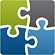 four puzzle pieces interlocked